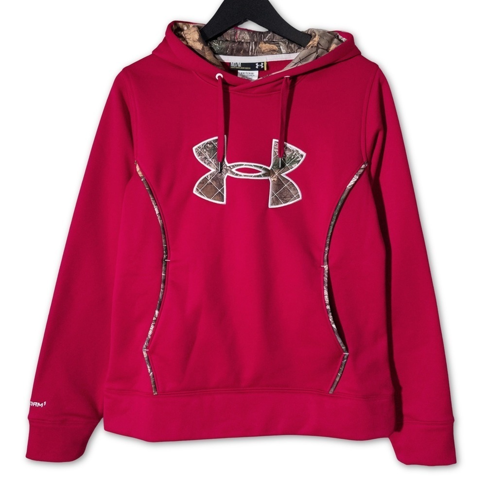 NWT Under Armour Camo Hoodie Womens Medium Outdoorsy Sporty Activewear Hunting